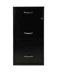 ARCHIVERO METALICO PED 2+1 17056 NEGRO SET DE 2 ARCHIVEROS