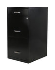 ARCHIVERO METALICO PED 2+1 17056 NEGRO SET DE 2 ARCHIVEROS