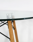 MESA OSLO CRISTAL 80 MOB-T8 SET DE 2 MESAS DE CRISTAL