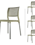 SILLA DE EXTERIOR GALERI SET DE 4 SILLAS