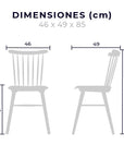 SILLA HOGAR KEOPS MOB-845 NOGAL SET DE 2 SILLAS