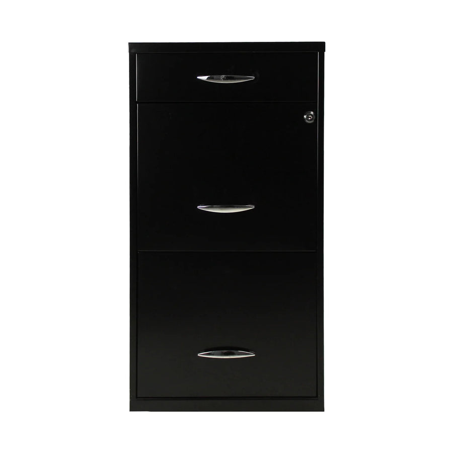 ARCHIVERO METALICO PED 2+1 17056 NEGRO SET DE  2 ARCHIVEROS
