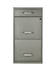 ARCHIVERO METALICO PED 2+1 17069 GRIS SET DE 2 ARCHIVEROS