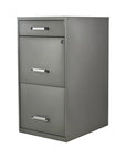 ARCHIVERO METALICO PED 2+1 17069 GRIS SET DE 2 ARCHIVEROS