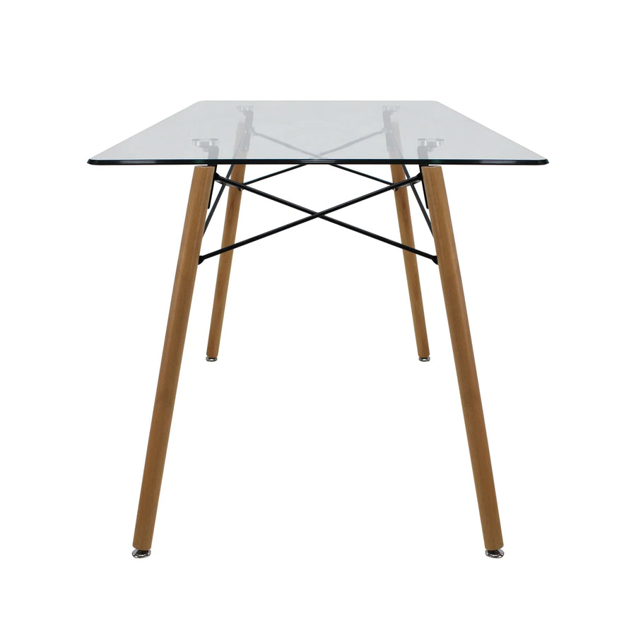 MESA OSLO CRISTAL RECTANGULAR MOB-T5 SET DE 2 MESAS DE CRISTAL