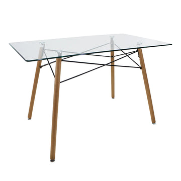 MESA OSLO CRISTAL RECTANGULAR MOB-T5 SET DE 2 MESAS DE CRISTAL