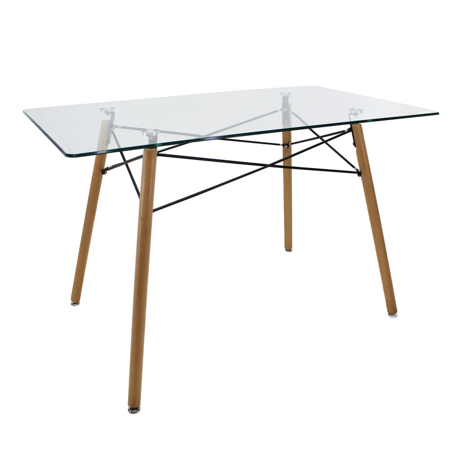 MESA OSLO CRISTAL RECTANGULAR MOB-T5 SET DE 2 MESAS DE CRISTAL