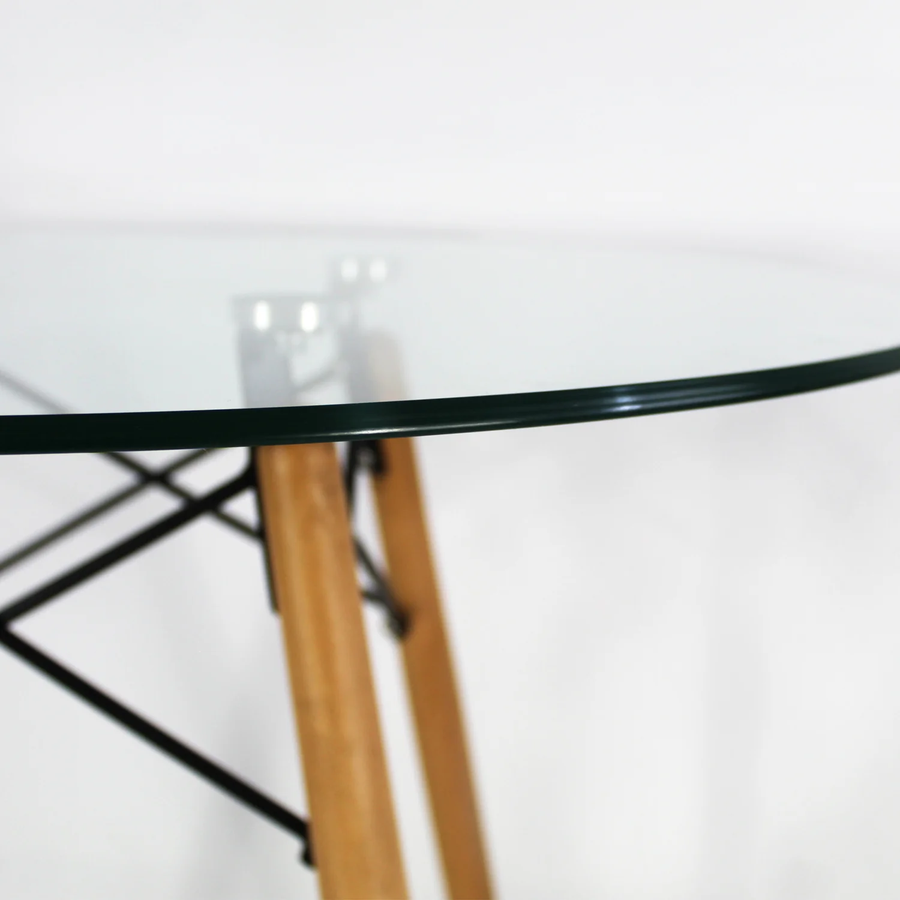 MESA OSLO CRISTAL 80 MOB-T8 SET DE 2 MESAS DE CRISTAL