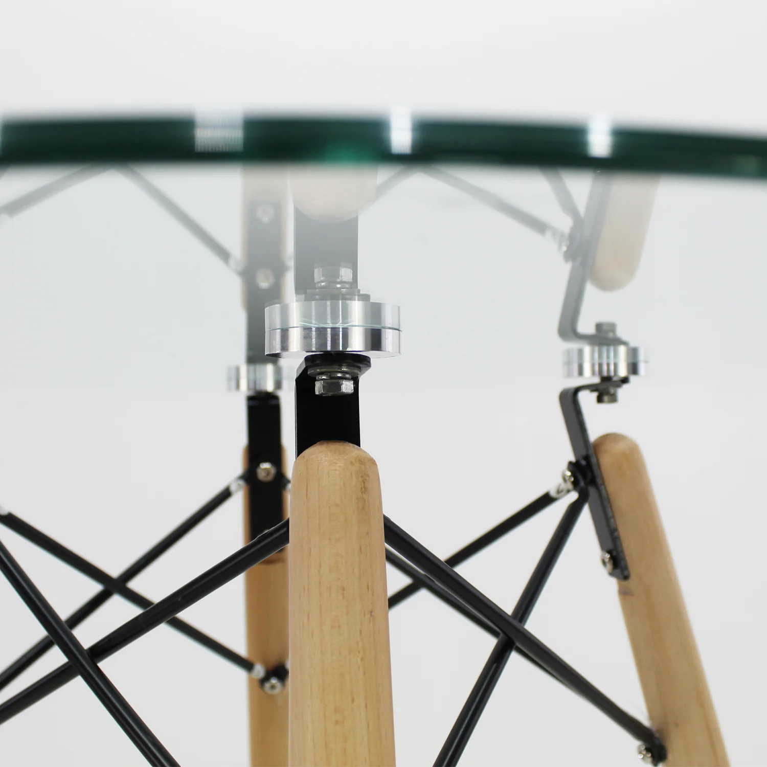 MESA OSLO CRISTAL 80 MOB-T8 SET DE 2 MESAS DE CRISTAL