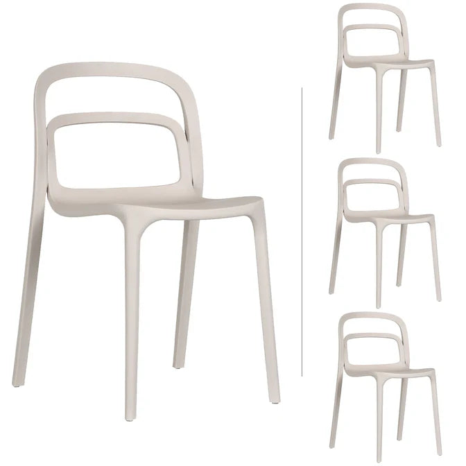SILLA DE EXTERIOR ASTI SET DE 4 SILLAS