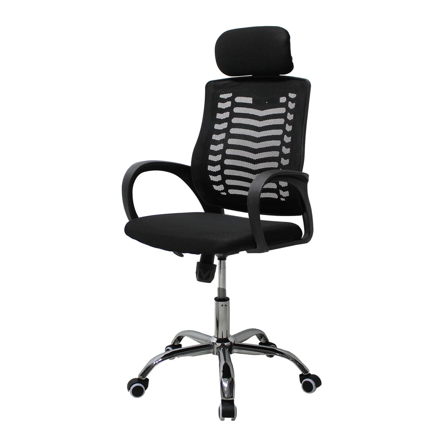 SILLA DIRECTIVA JM-108A MESH NEGRO SET DE 3 SILLAS